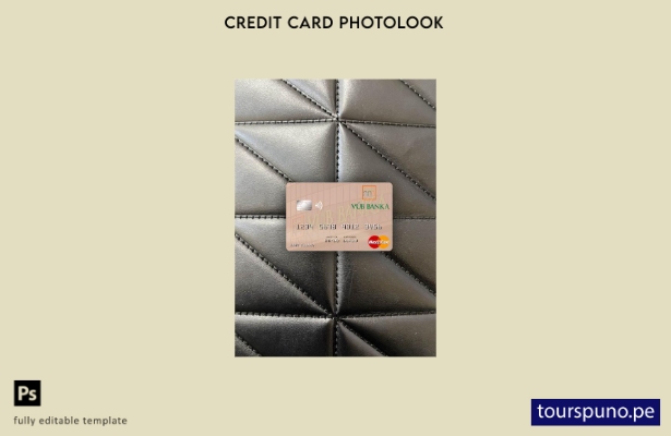 listo para imprimir Eslovaquia VÚB Banka mastercard photolook plantilla frontal